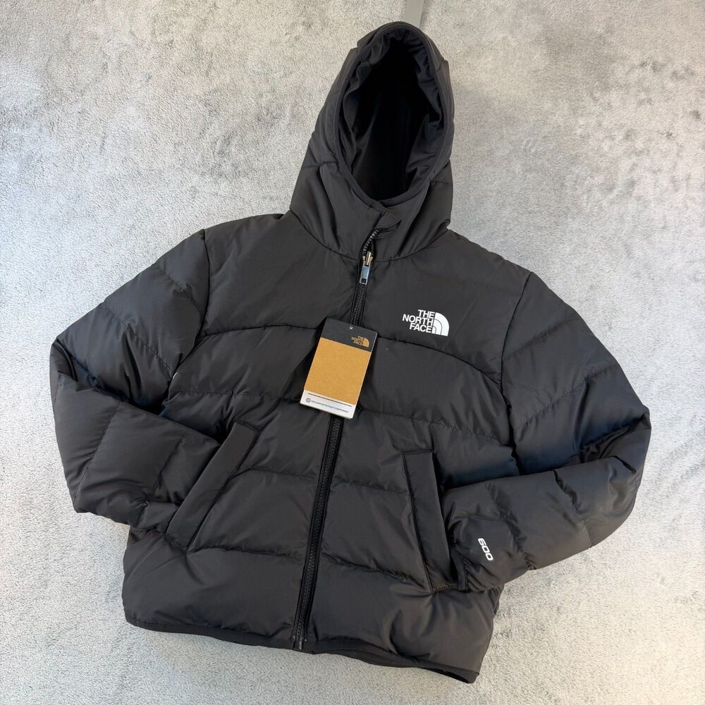 The North Face Boys Baltic Reversible Down Jacket Black Size M 10 NWT